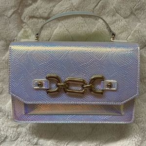 ALDO Mermaid Holographic Iridescent Snakeskin Purse